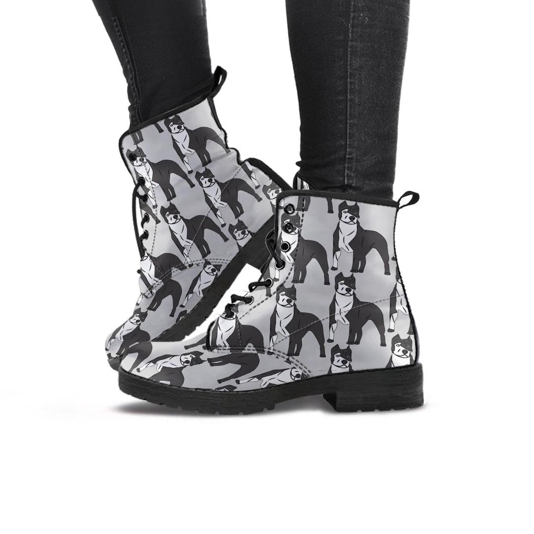 Pitbull Print Women's Boots-grizzshop