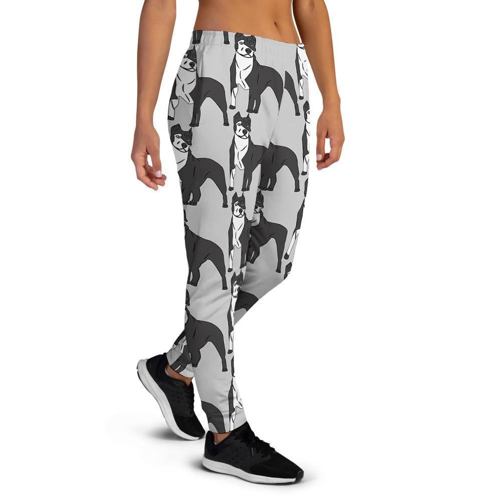 Pitbull Print Women's Joggers-grizzshop