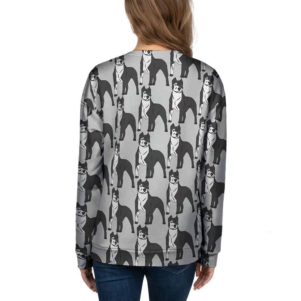 Pitbull Print Women's Sweatshirt-grizzshop