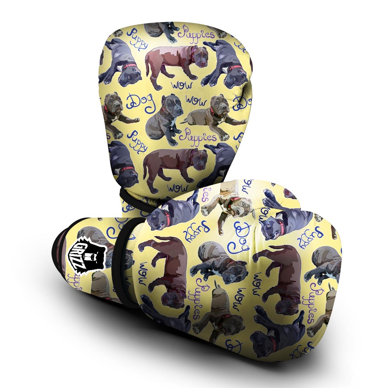 Pitbull Puppy Boxing Gloves-grizzshop