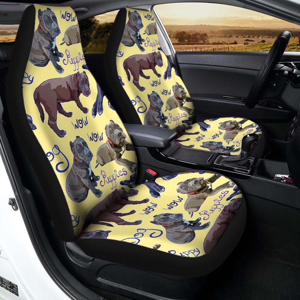 Pitbull Puppy Car Seat Covers-grizzshop