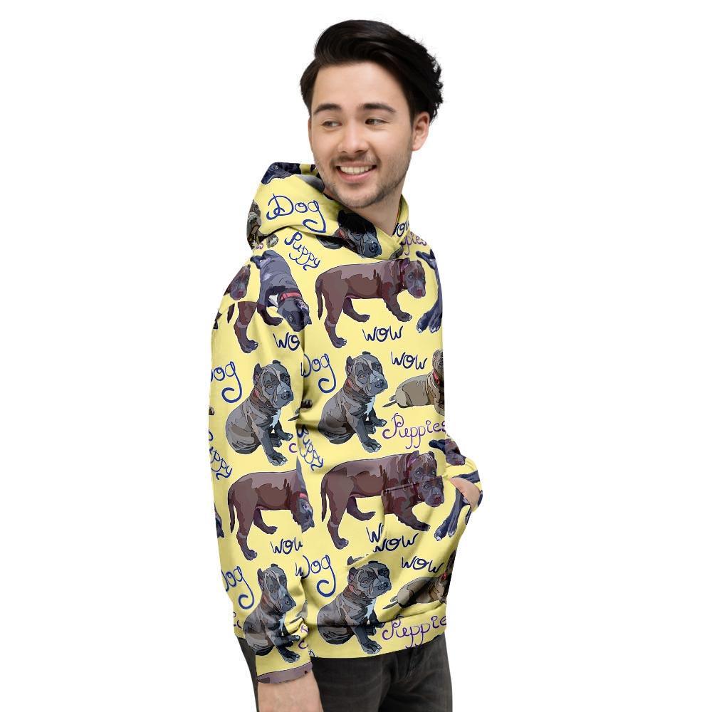 Pitbull Puppy Men's Hoodie-grizzshop