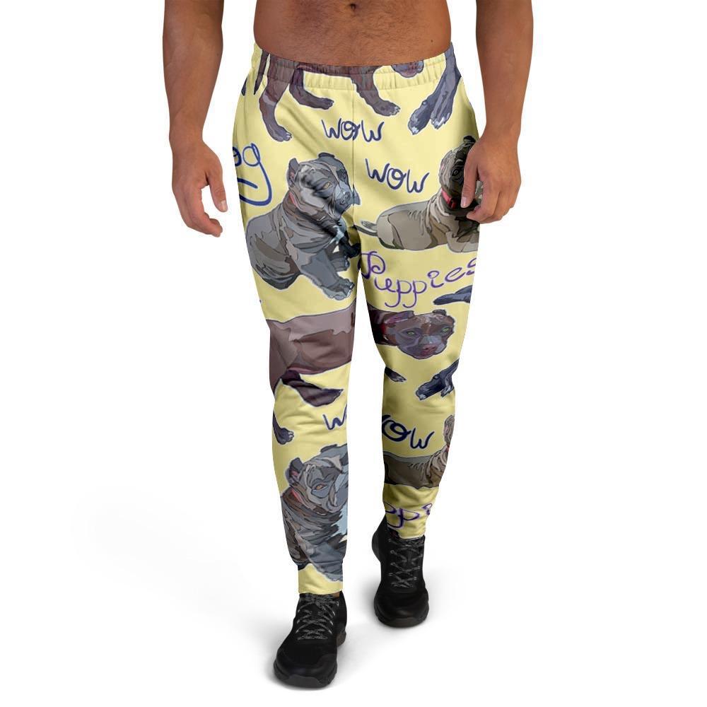 Pitbull Puppy Men's Joggers-grizzshop