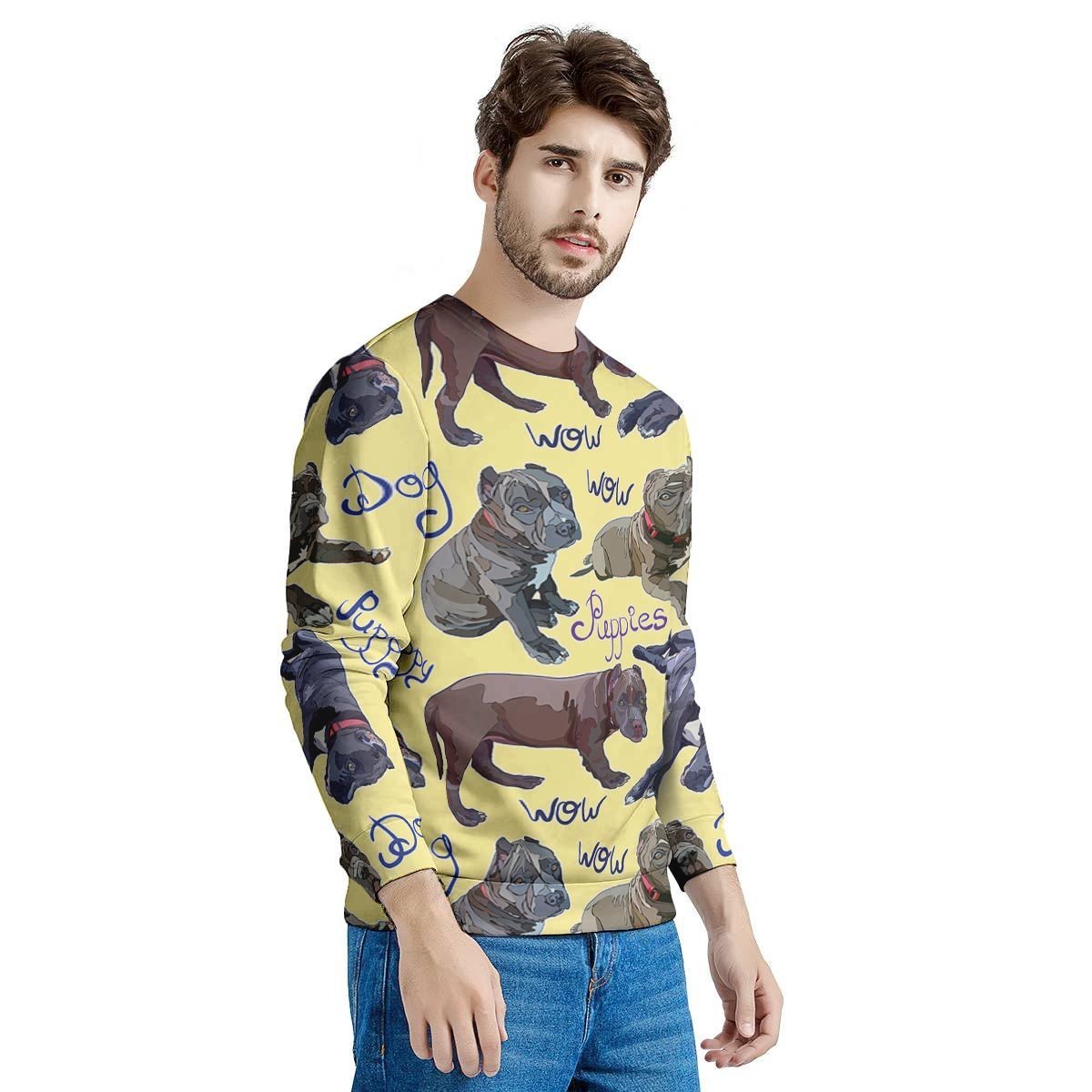 Pitbull Puppy Men's Sweatshirt-grizzshop