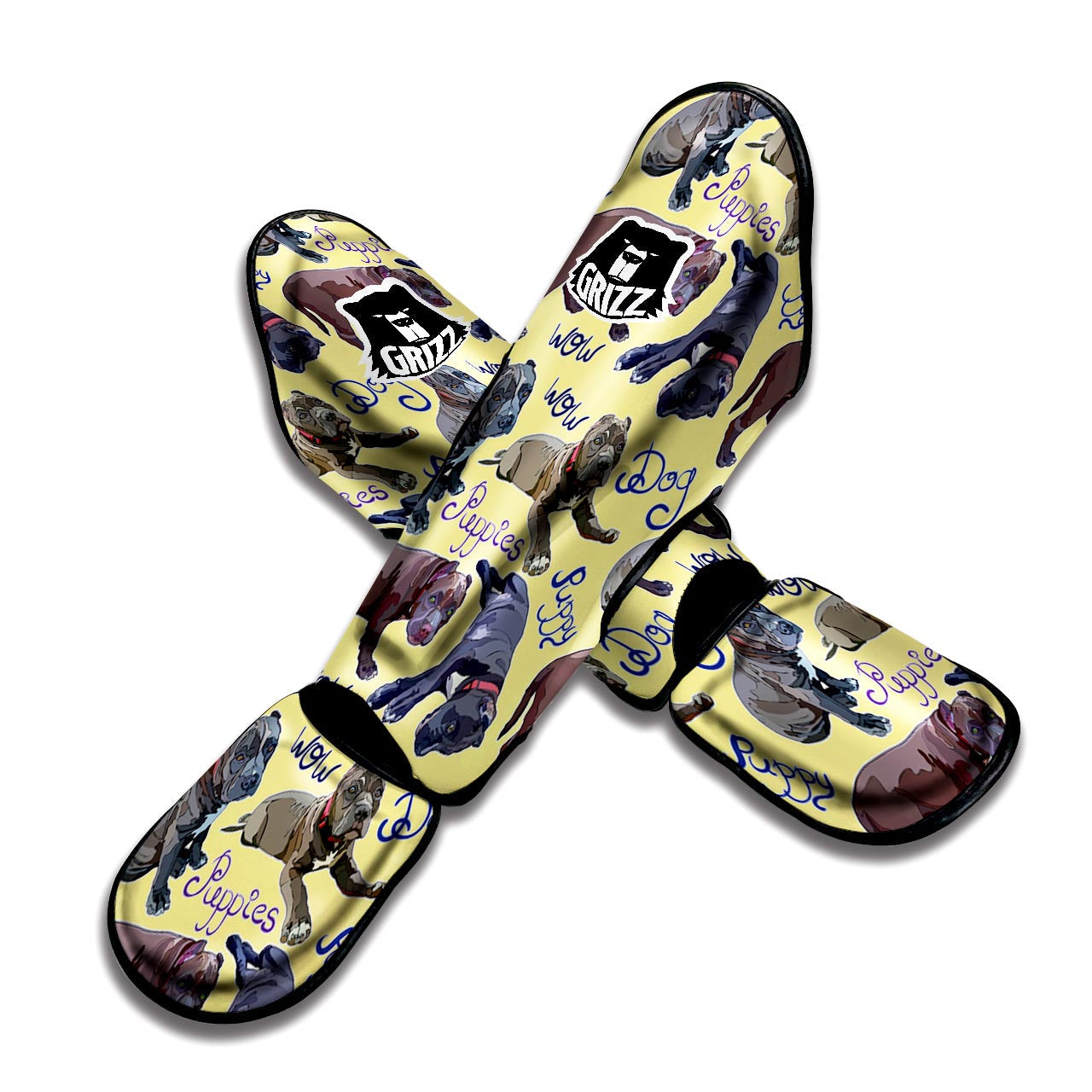 Pitbull Puppy Muay Thai Shin Guard-grizzshop