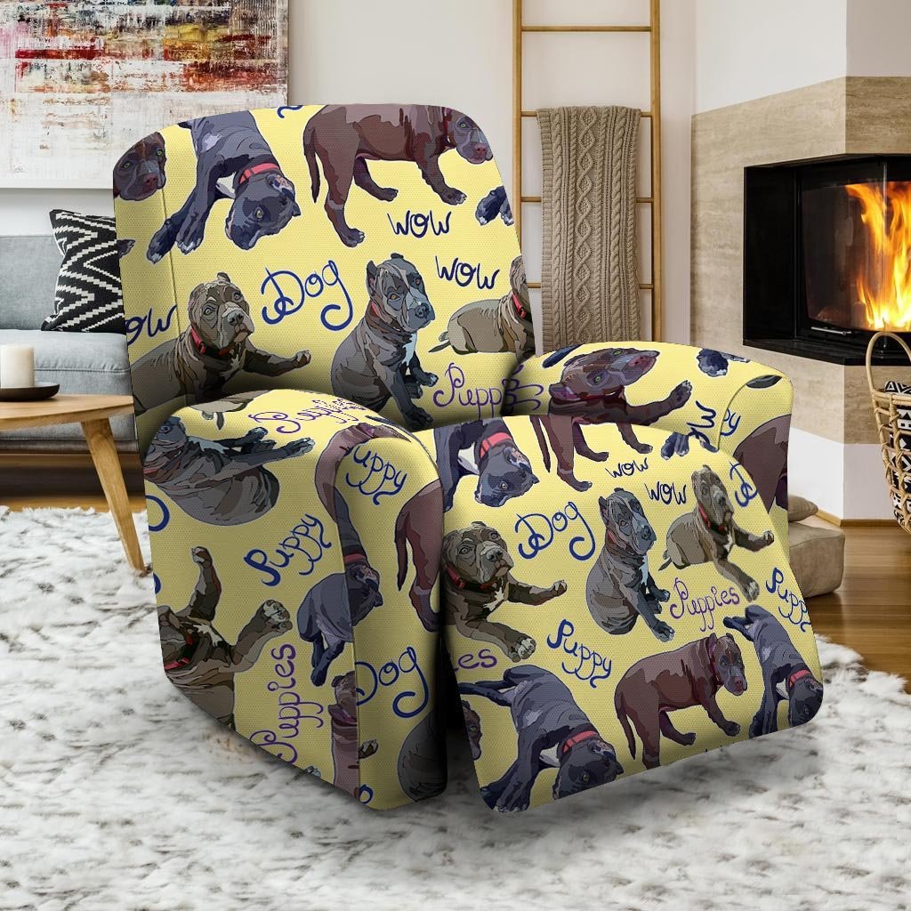 Pitbull Puppy Recliner Cover-grizzshop