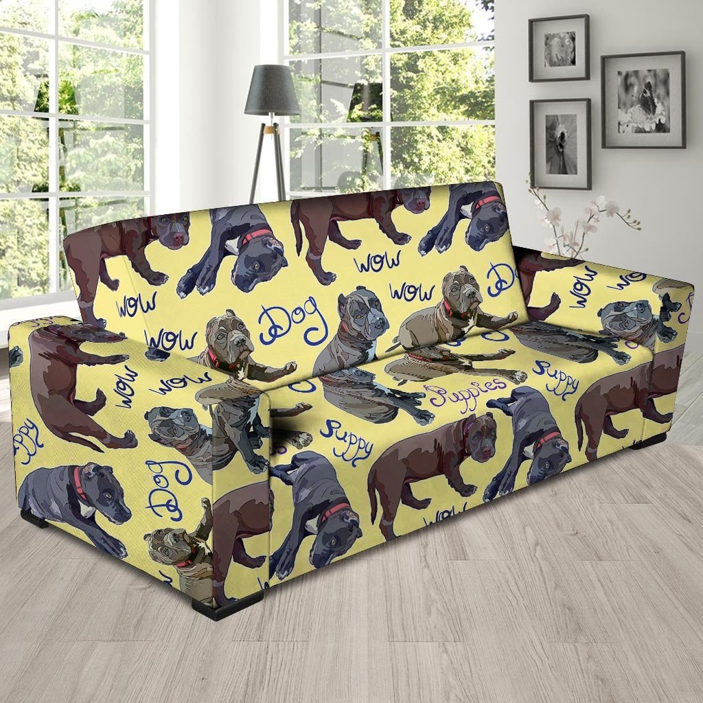 Pitbull Puppy Sofa Cover-grizzshop