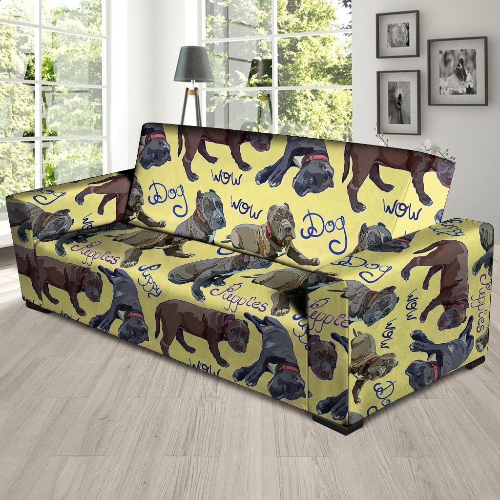 Pitbull Puppy Sofa Cover-grizzshop