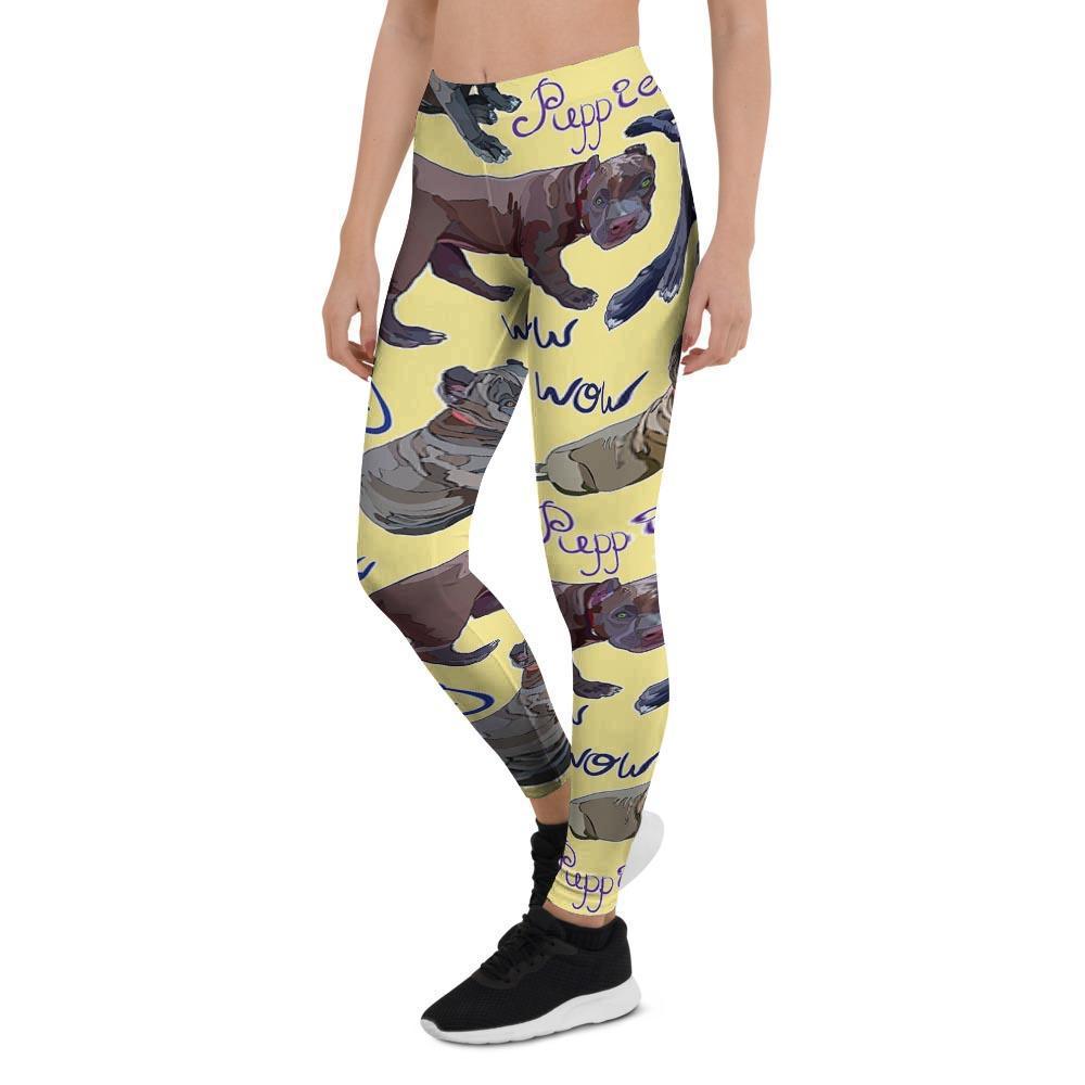 Pitbull Puppy Women's Leggings-grizzshop