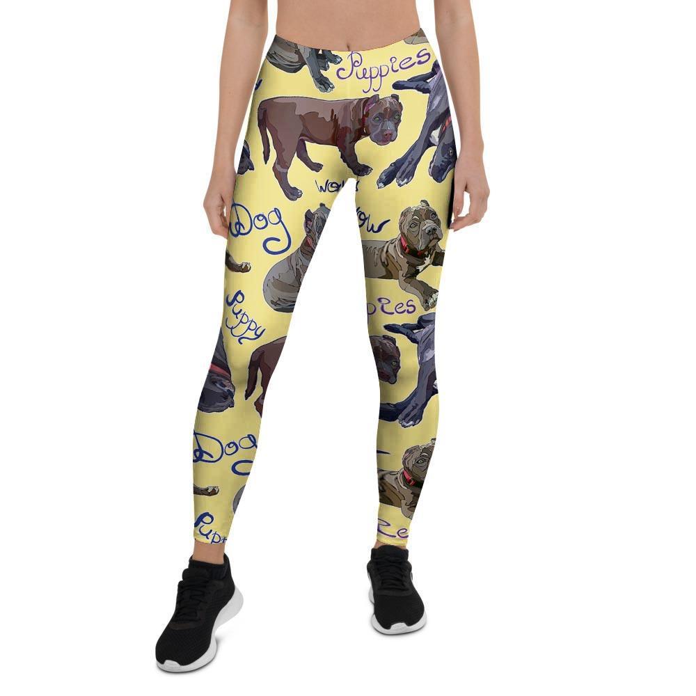 Pitbull Puppy Women's Leggings-grizzshop