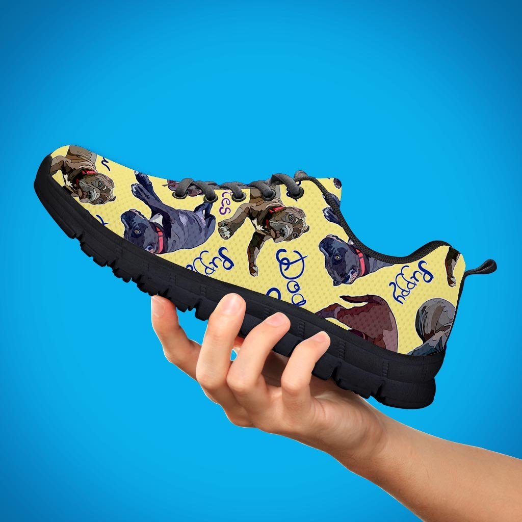 Pitbull Puppy Women's Sneakers-grizzshop