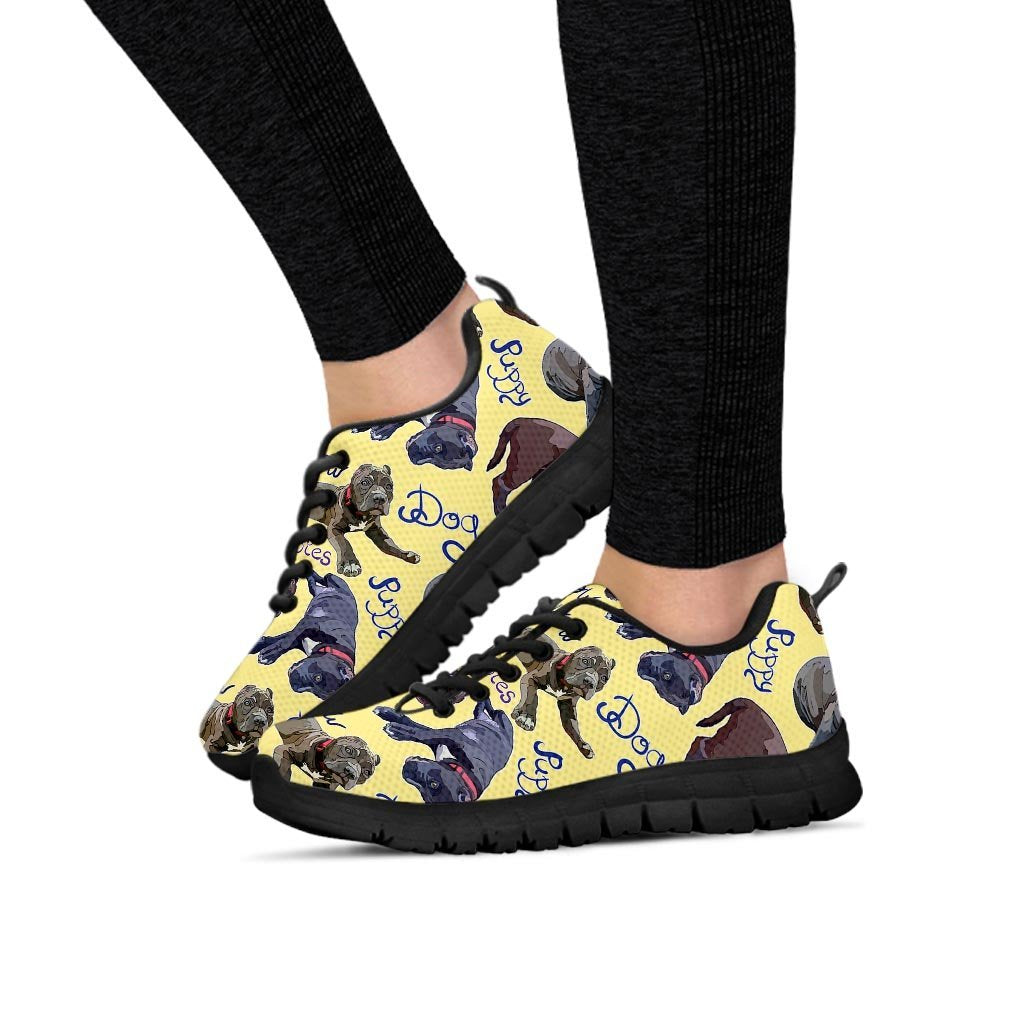 Pitbull Puppy Women's Sneakers-grizzshop
