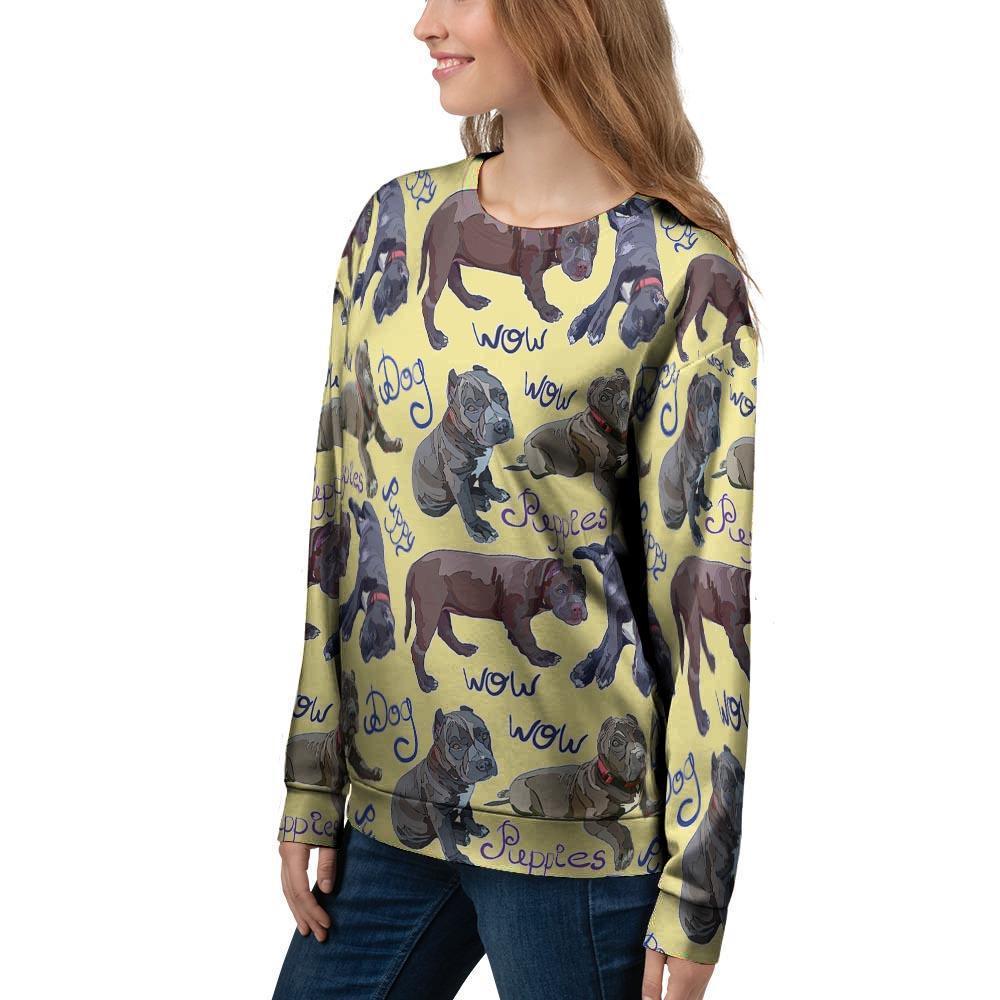 Pitbull Puppy Women's Sweatshirt-grizzshop