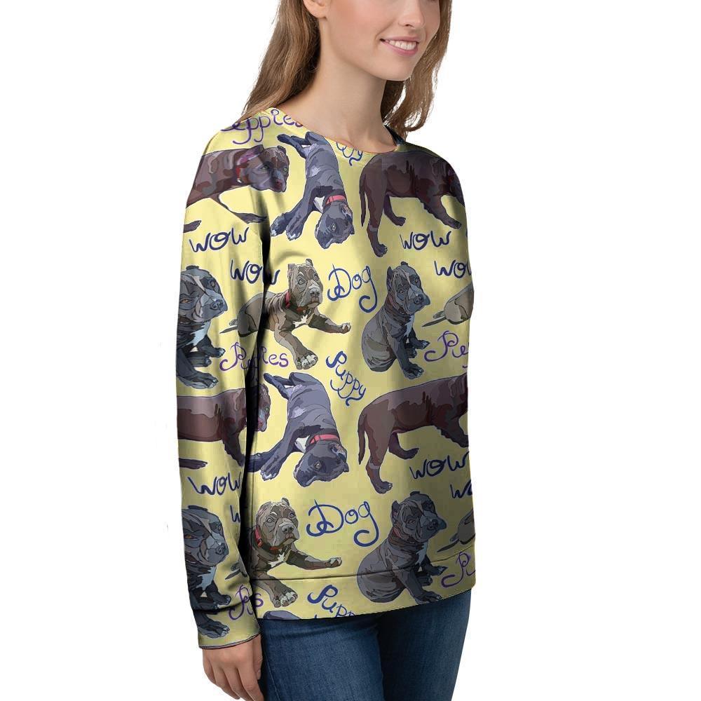 Pitbull Puppy Women's Sweatshirt-grizzshop