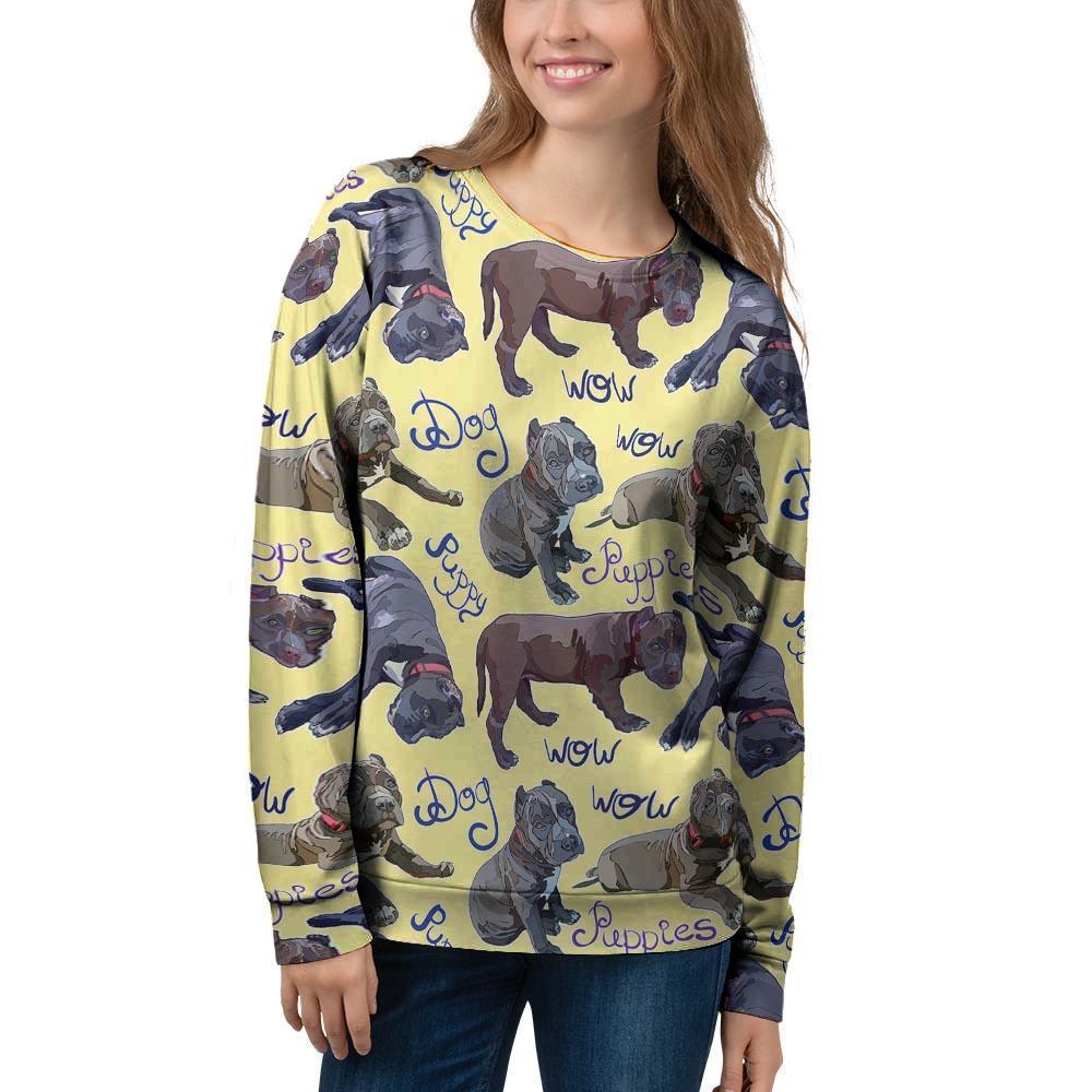 Pitbull Puppy Women's Sweatshirt-grizzshop