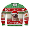 Pitbull Terrier Dog Ugly Christmas Sweater-grizzshop