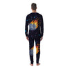 Pixel 8 Bit Meteorite Burnning Print Men's Pajamas-grizzshop