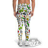 Pixel Art 8 Bit Retro Cartoon Print Pattern Men's Leggings-grizzshop