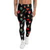 Pixel Graphics Game Icons Print Pattern Men's Leggings-grizzshop