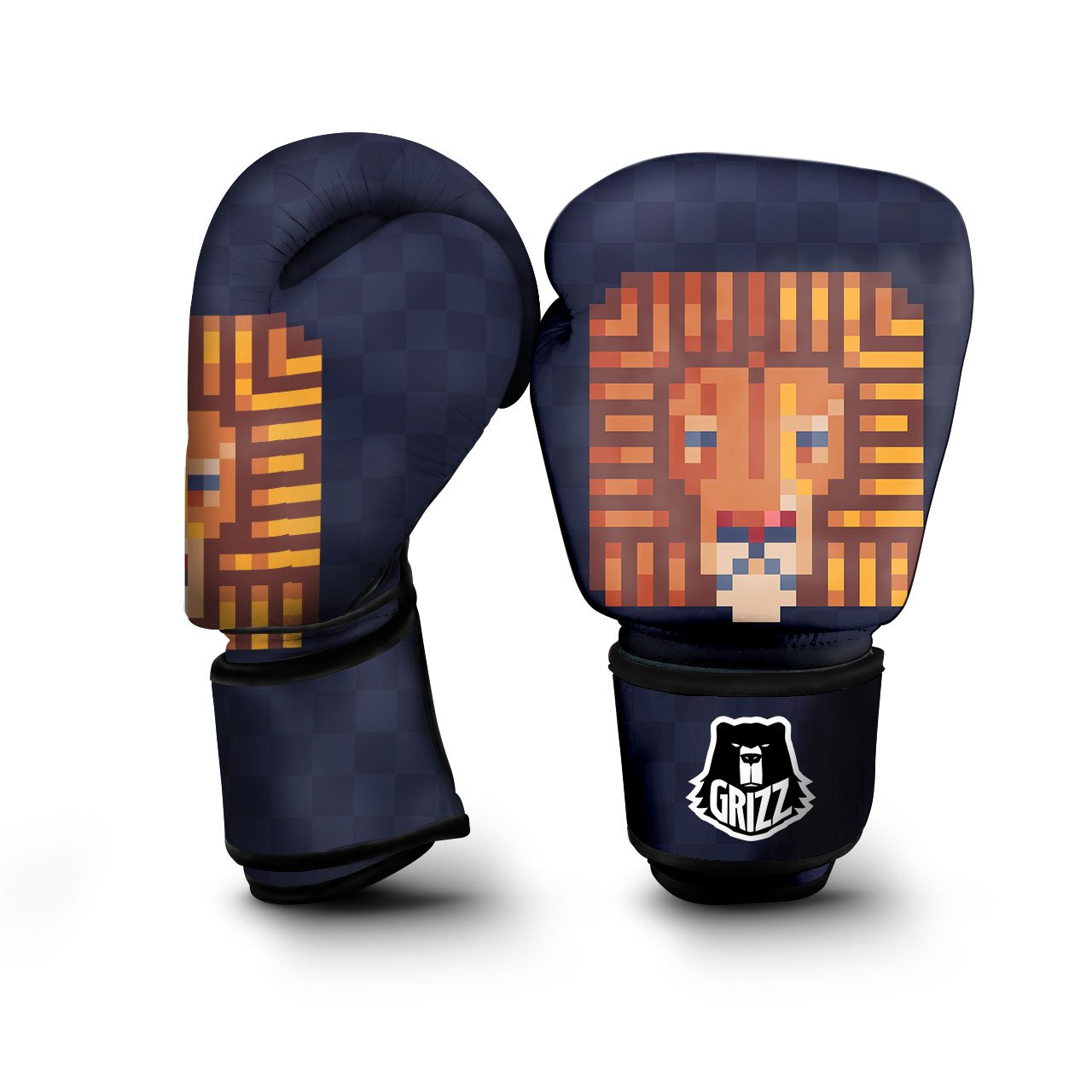 Pixel Leo Print Boxing Gloves-grizzshop