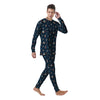 Pixel Space And Astronaut Print Pattern Men's Pajamas-grizzshop