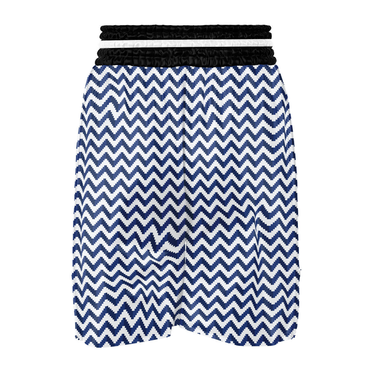 Pixel Zigzag Print Pattern Boxing Shorts-grizzshop