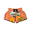 Pizza And Cat Print Muay Thai Boxing Shorts-grizzshop