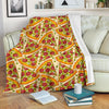 Pizza Pattern Print Blanket-grizzshop