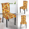 Pizza Pattern Print Chair Cover-grizzshop