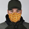 Pizza Pattern Print Face Mask-grizzshop