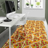 Pizza Pattern Print Floor Mat-grizzshop