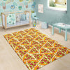 Pizza Pattern Print Floor Mat-grizzshop