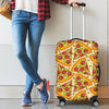 Pizza Pattern Print Luggage Cover Protector-grizzshop