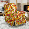 Pizza Pattern Print Recliner Cover-grizzshop