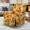 Pizza Pattern Print Recliner Cover-grizzshop