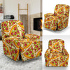 Pizza Pattern Print Recliner Cover-grizzshop