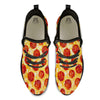 Pizza Pepperoni Print Black Athletic Shoes-grizzshop