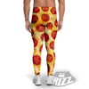 Pizza Pepperoni Print Men's Leggings-grizzshop