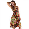 Pizza Print Pattern Dress-grizzshop