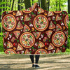 Pizza Print Pattern Hooded Blanket-grizzshop