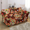 Pizza Print Pattern Loveseat Cover-grizzshop