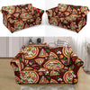 Pizza Print Pattern Loveseat Cover-grizzshop