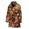 Pizza Print Pattern Pattern Print Women Long Robe-grizzshop