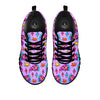 Pizza Psychedelic Print Pattern Black Sneaker-grizzshop