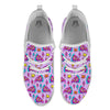 Pizza Psychedelic Print Pattern White Athletic Shoes-grizzshop