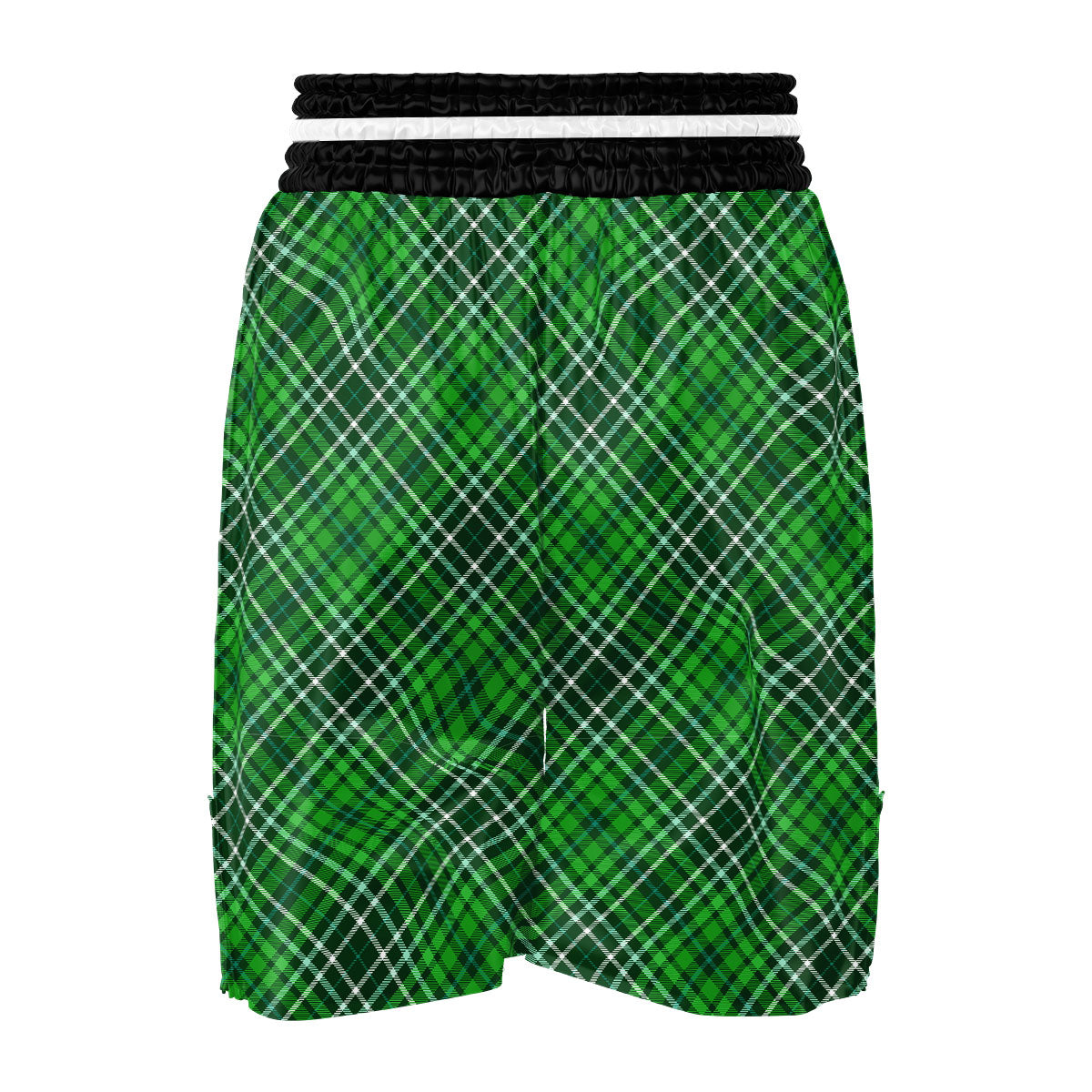 Plaid Irish Print Pattern Boxing Shorts-grizzshop