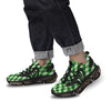 Plaid Saint Patrick's Day Print Pattern Black Gym Shoes-grizzshop