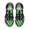 Plaid Saint Patrick's Day Print Pattern Black Gym Shoes-grizzshop