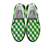 Plaid Saint Patrick's Day Print Pattern Black Slip On Shoes-grizzshop