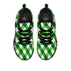 Plaid Saint Patrick's Day Print Pattern Black Sneaker-grizzshop